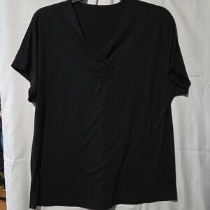 3/$10 Black V-neck shirt XL